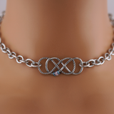 Transgender Pride Double Infinity Statement Collar