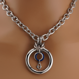 Statement O with heart lock