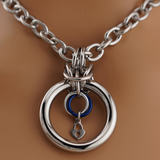 Statement O with heart lock