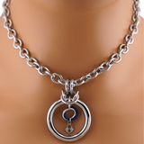 Statement O with heart lock