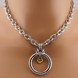 Statement O with gold heart lock