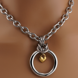 Statement O with gold heart lock