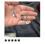 Submissive Necklace Moon and Star