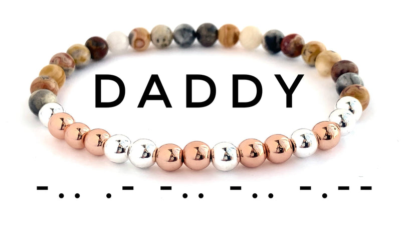 Morse Code Bracelet Set, Daddy / Daddy's,  LTO Bracelet