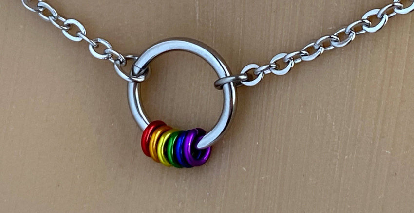 LGBTQ Pride Necklace - 24/7 Wear Non Tarnish LGBT