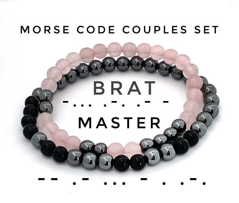 Morse Code Bracelet Set