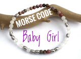 Morse Code Bracelet, DDlg Baby Girl Bracelet, Submissive Day Collar, BDSM Daddy Dom - Captive Collars