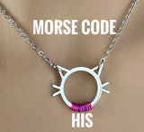 Morse Code "His", Kitten Submissive Day Collar