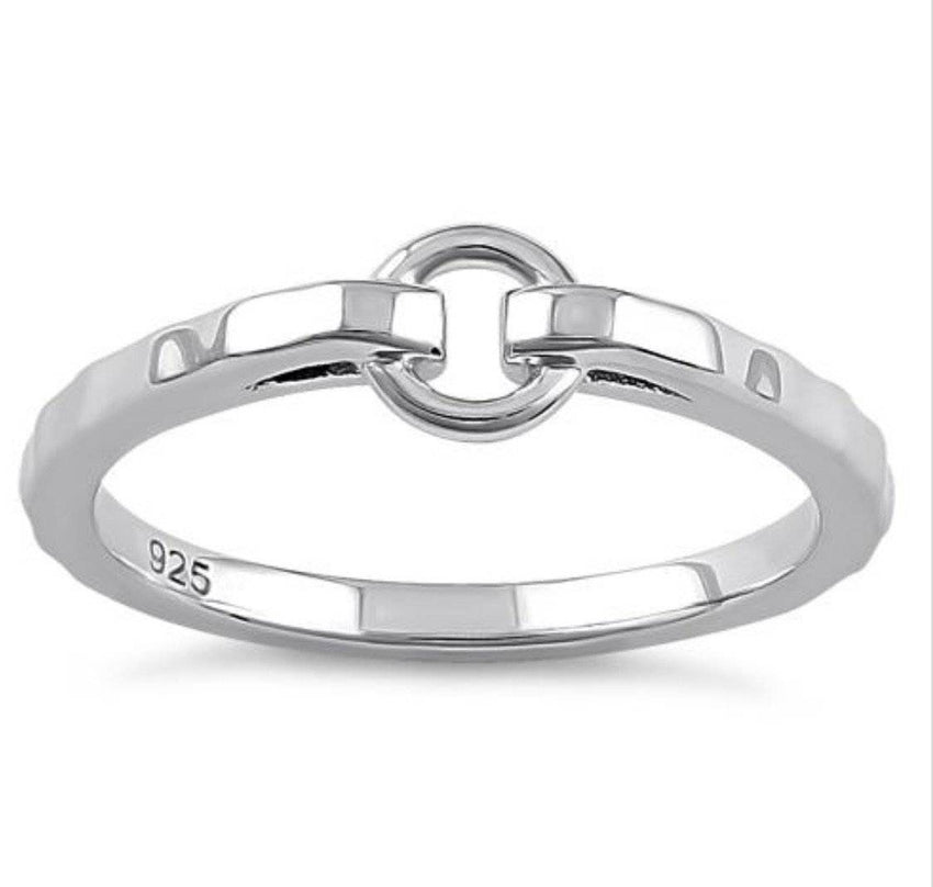 Submissive BDSM O, on a .925 Sterling Silver Ring