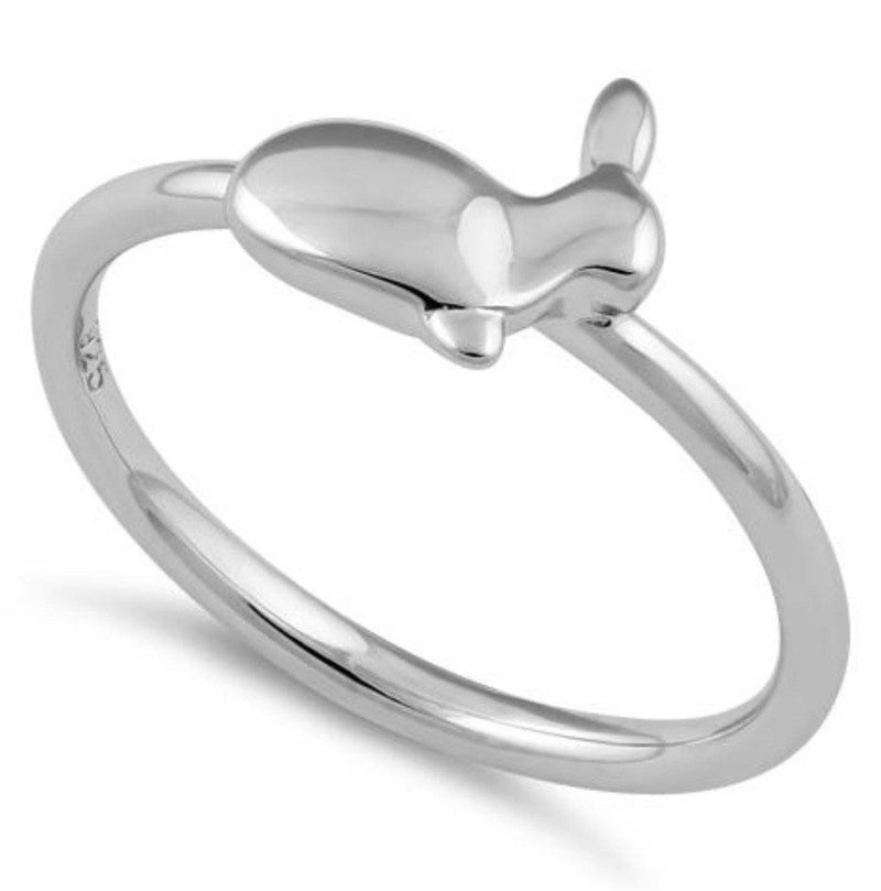 Bunny Sterling Silver Ring .925