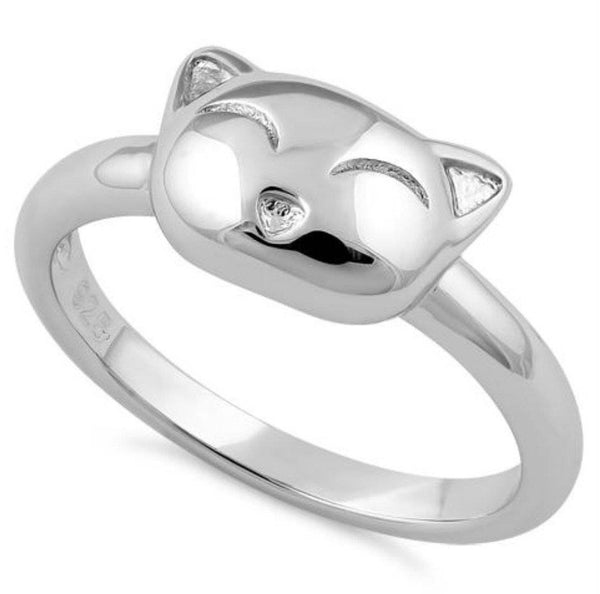 Kitten .925 Sterling Silver Ring