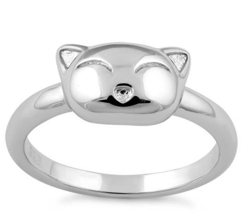 Kitten .925 Sterling Silver Ring