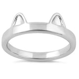 Cat Ears .925 Sterling Sliver Ring