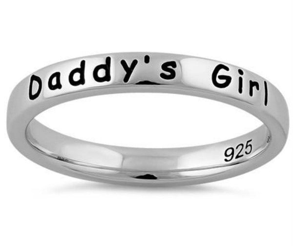 "Daddy's Girl" .925 Sterling Silver Ring