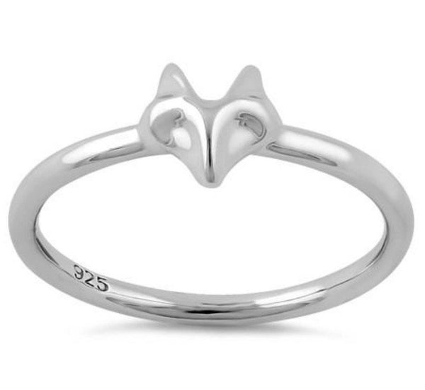 Fox .925 Sterling Silver Ring