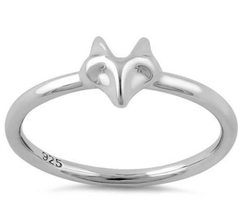 Fox .925 Sterling Silver Ring