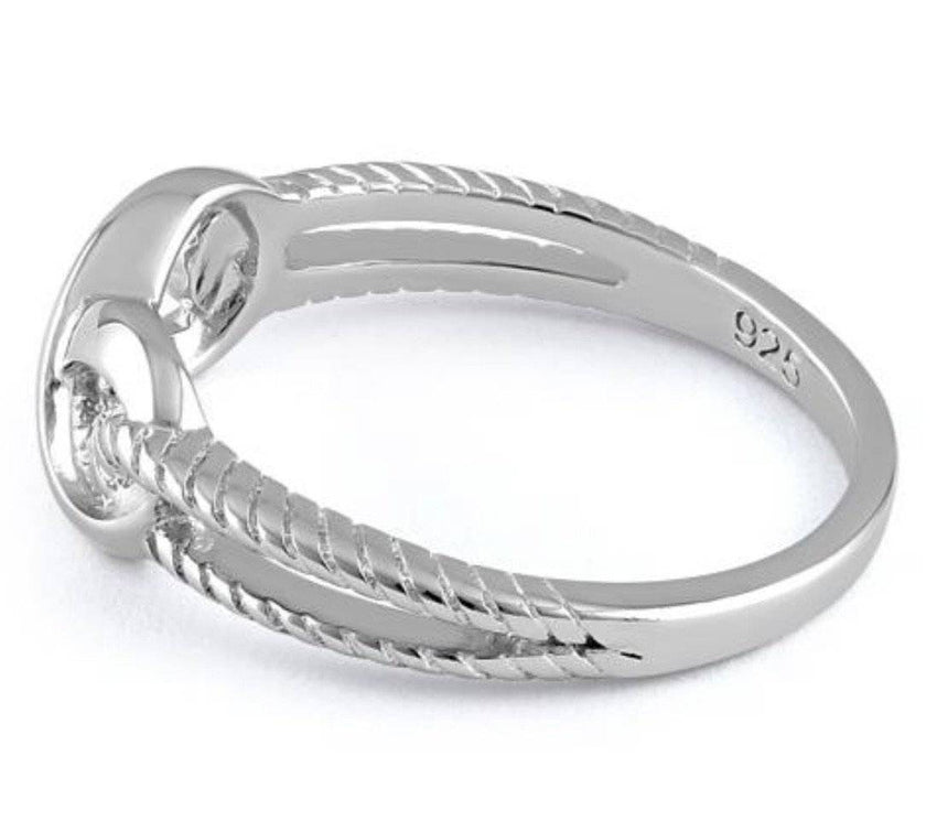 Infinity Rope .925 Sterling Silver Ring