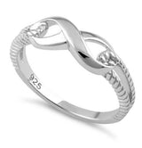 Infinity Rope .925 Sterling Silver Ring