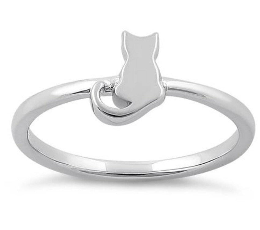 Kitten Sterling .925 Silver Ring