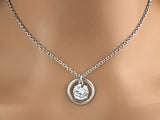 925 Sterling Silver Clear CZ Necklace