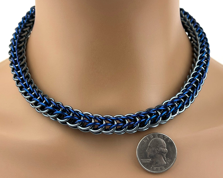 16"- 18" Persian Chainmaille Day Collar 24/7 Wear