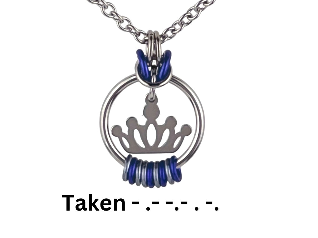 BDSM Morse Code Submissive Collar Handcrafted by Captive Collars