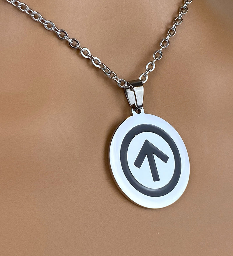 Male Mars Symbol Necklace - Corvo Jewelry By Lily Raven