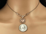 Rose Gold Celtic Knot Discreet Day Collar, BDSM O with Heart