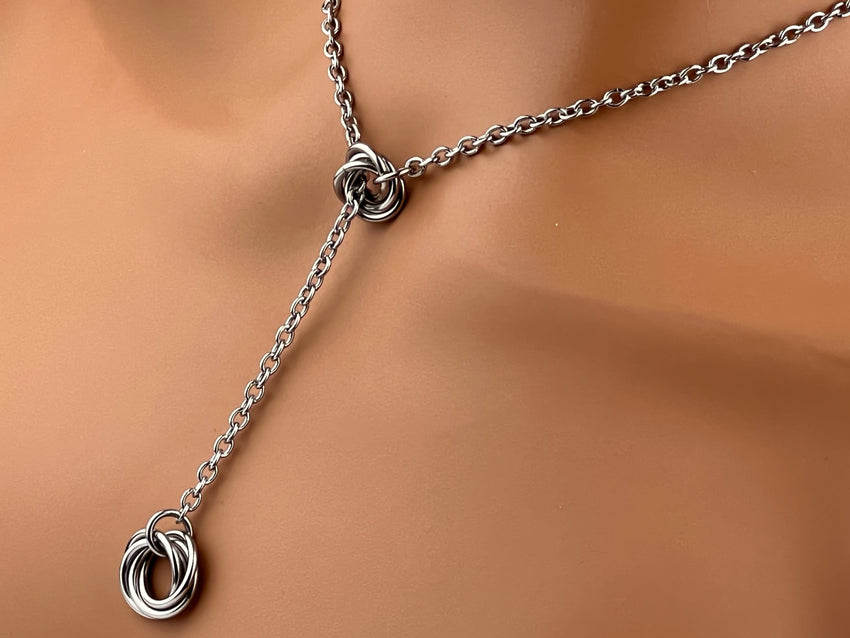 Fidget Lariat O Ring, Locking Options - 24/7 Wear