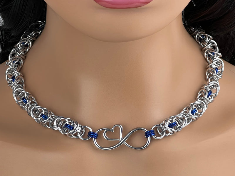 Chainmaille Infinity Heart