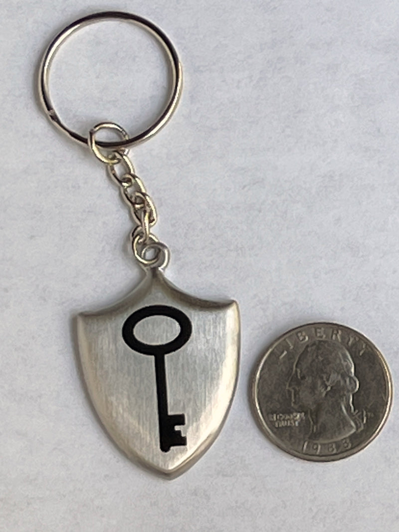 Keychain, Master or Mistress Shield Symbol Key Gift