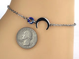 Anklet Moon Horn with Lovers O Ring 24/7 Wear