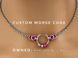 Morse Code BDSM O Ring Chainmaille Custom