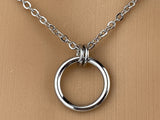 Submissive BDSM O Ring Day Collar, Protection O Ring