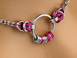 Morse Code BDSM O Ring Chainmaille Custom
