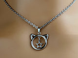 Submissive Kitten Star Day Collar Necklace with Locking Options, 24-7 Wear