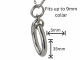 Pendant only, fits up to 9mm Collar, 24/7 Wear