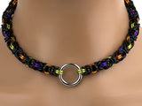 Halloween BDSM O Ring Day Collar Chainmaille