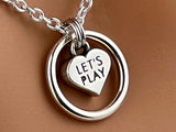 Sterling silver O Ring with Heart