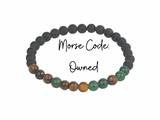 Morse Code Bracelet Set, Daddy, Owned, Submissive, Master