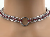 Chainmaille BDSM O Ring Day Collar 24/7 Wear