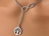 Infinity with Tree of Life - 24/7 Wear Locking Options