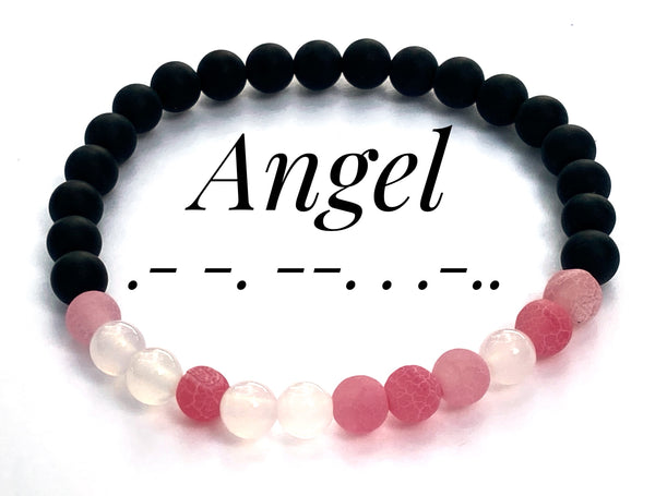 Morse Code Bracelet Set, Daddy, Master, Sir, Angel