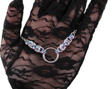 Transgender Necklace, O Ring Chainmaille Collar, LGBTQ Pride 24-7 Wear