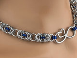Chainmaille Infinity Heart Day Collar 24/7 Wear