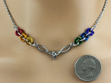 Celtic Rainbow Pride Necklace
