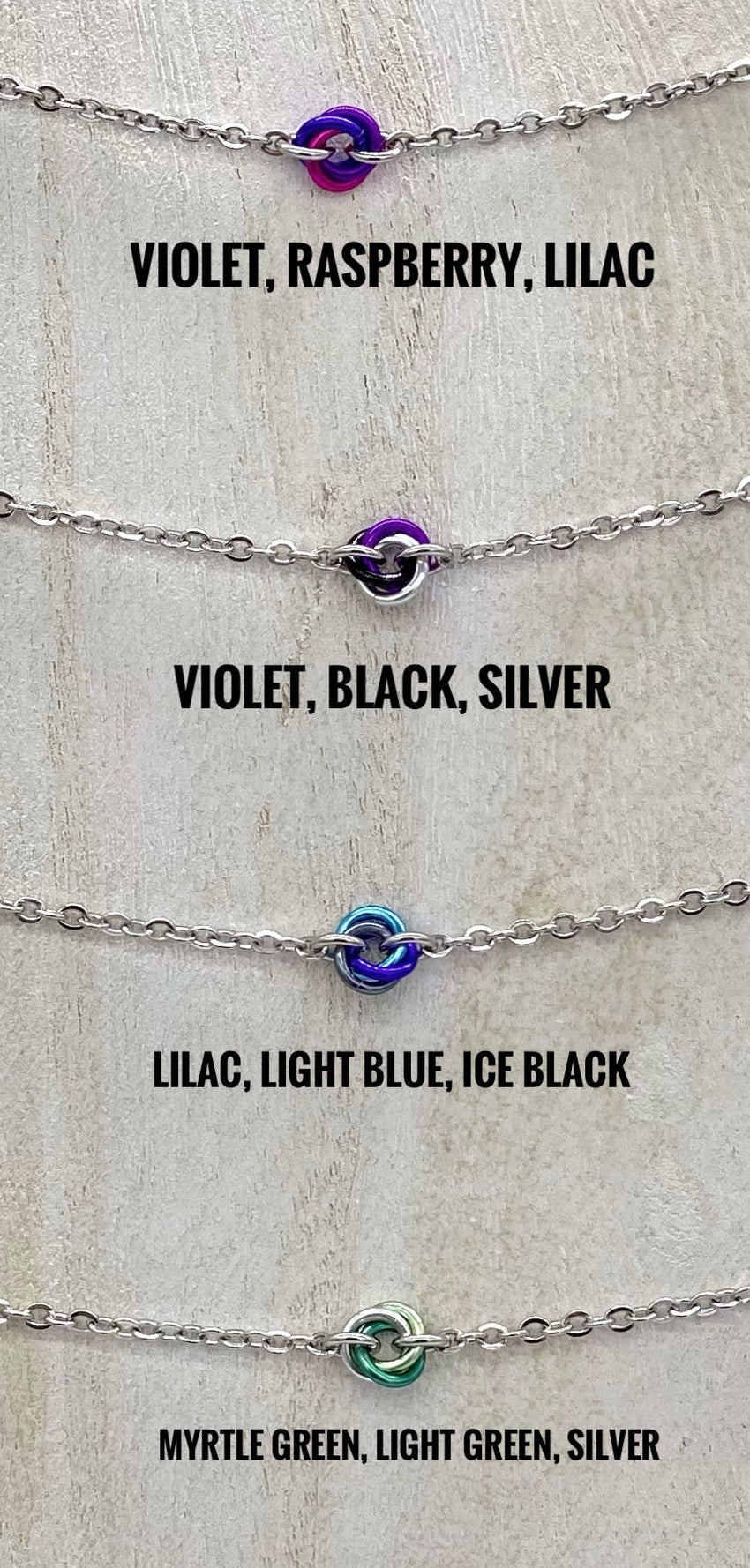 Submissive Day Collar Bracelet or Anklet – Stainless Steel Heart &amp; Micro Lovers O-Ring Knot