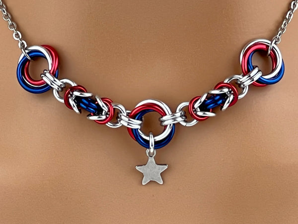 America BDSM O Ring Necklace