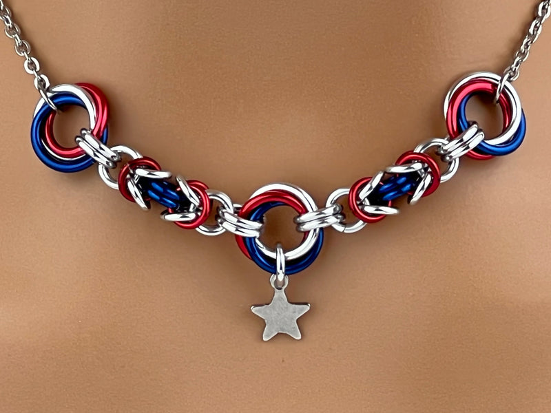 America BDSM O Ring Necklace - Lovers O Ring - Submissive Day Collar 24/7 Wear