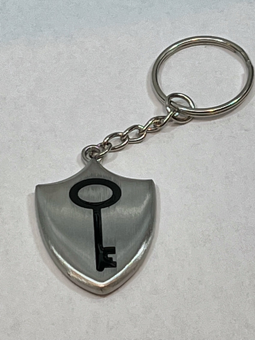 Keychain, Master or Mistress Shield Symbol Key Gift